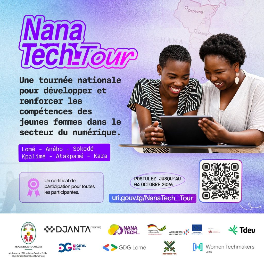 NanaTech Tour : les candidatures ouvertes jusqu’au 4 octobre pour les jeunes femmes au Togo